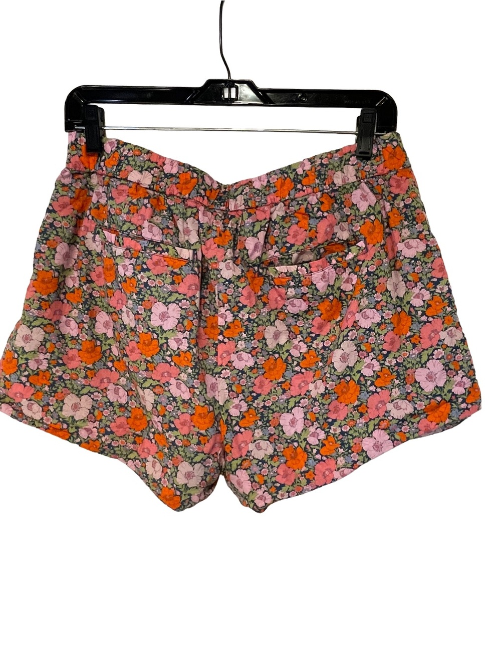 J. Crew Pink & Orange Floral Cotton Shorts Women’s Size Medium - Picture 2 of 8